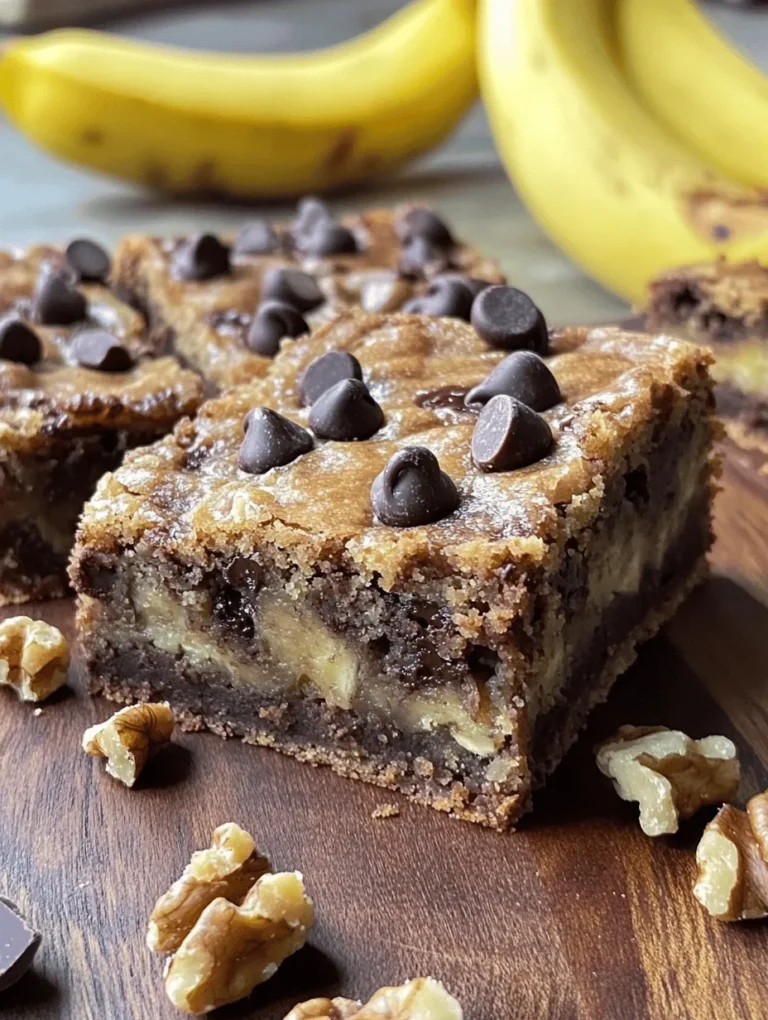 There's a certain nostalgia that comes with banana bread and chocolate chip cookies. These classic recipes remind us of cozy family gatherings, warm kitchens filled with the smell of baking, and timeless traditions passed down through generations. The Decadent Chocolate Chip Banana Bars pay homage to these beloved desserts while transforming them into a convenient, easy-to-serve format.