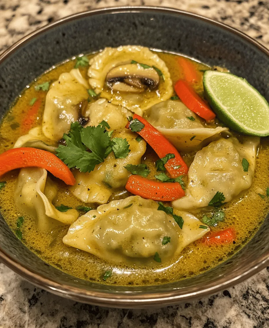 In the world of comfort food, few dishes can rival the warm embrace of a hearty soup. One standout is the Curry Dumpling Soup, a delightful fusion that melds the rich flavors of traditional curry with the comforting texture of dumplings. This dish is not only a feast for the palate but also a vibrant celebration of culinary cultures, showcasing how various cuisines can come together in a single bowl. The warmth of the curry, paired with the tender dumplings, creates a satisfying meal that can brighten any day.