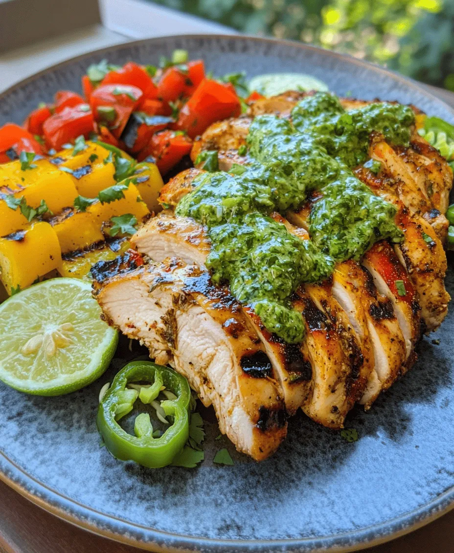 Peruvian cuisine is a vibrant tapestry of flavors, colors, and aromas, reflecting the diverse cultural heritage of its people. From the Andes to the Amazon, the country boasts an impressive array of culinary traditions that showcase its indigenous ingredients and regional specialties. One dish that stands out in this rich culinary landscape is <strong>Peruvian Grilled Chicken with Creamy Green Sauce</strong>. This dish not only embodies the essence of Peruvian cooking but also highlights the balance of spices and fresh ingredients that make it so irresistible.” /></p>
</p>
<p>When it comes to Peruvian cuisine, the combination of flavors and ingredients is nothing short of extraordinary. The star of this dish, the Peruvian Grilled Chicken with Creamy Green Sauce, showcases a beautiful balance of spices and herbs that create a symphony of taste on your palate. Understanding the flavor profiles of the ingredients involved can enhance your appreciation for this dish and boost your cooking confidence.</p>
</p>
<h3>Flavor Profiles of the Ingredients</h3>
</p>
<p>The magic of Peruvian Grilled Chicken lies in its marinade, typically made from a blend of ingredients like garlic, cumin, paprika, and lime juice. Each element contributes to a unique flavor experience.</p>
</p>
<p>– <strong>Garlic</strong>: Adds a robust depth and aromatic quality that complements the chicken beautifully.</p>
<p>– <strong>Cumin</strong>: Offers a warm, earthy flavor that is a hallmark of many Peruvian dishes.</p>
<p>– <strong>Paprika</strong>: Contributes sweetness and a hint of smokiness, enhancing the overall complexity.</p>
<p>– <strong>Lime Juice</strong>: Provides acidity that brightens the flavors, balancing the richness of the chicken and sauce.</p>
</p>
<p>The creamy green sauce, often made with ingredients like cilantro, jalapeño, and mayonnaise, elevates this dish to new heights.</p>
</p>
<p>– <strong>Cilantro</strong>: Infuses a fresh, herbal flavor that cuts through the richness of the chicken.</p>
<p>– <strong>Jalapeño</strong>: Adds a spicy kick that can be adjusted according to your preference.</p>
<p>– <strong>Mayonnaise</strong>: Gives the sauce a creamy texture, making it a perfect dipping sauce or drizzle.</p>
</p>
<h3>Tips for Adjusting Heat Levels and Consistency</h3>
</p>
<p>When working with jalapeños, it’s important to consider the heat level you desire in your dish. The heat of jalapeños can vary significantly, so here are some tips for adjusting it:</p>
</p>
<p>– <strong>Remove Seeds and Membranes</strong>: The seeds and inner membranes of jalapeños contain the most heat. For a milder sauce, remove these parts before blending.</p>
<p>– <strong>Start Small</strong>: If you’re unsure about the spice level, start with half a jalapeño and taste the sauce. You can always add more if you want more heat.</p>
<p>– <strong>Balance with Creaminess</strong>: If your sauce turns out too spicy, adding a bit more mayonnaise or yogurt can help mellow the heat while maintaining the creamy texture.</p>
</p>
<p>To achieve the perfect consistency for your creamy green sauce, aim for a smooth and pourable texture. If the sauce is too thick, you can thin it out by adding a little water or extra lime juice. Conversely, if it’s too thin, blend in more herbs or mayonnaise until you reach your desired thickness.</p>
</p>
<h3>Grilling Techniques for Perfect Chicken</h3>
</p>
<h4>Prepping the Grill</h4>
</p>
<p>Achieving the ideal temperature is crucial for grilling chicken to perfection. Here are some tips to ensure your grill is ready:</p>
</p>
<p>1. <strong>Preheat Your Grill</strong>: Start by preheating your grill for at least 15-20 minutes. A medium-high heat (about 375°F to 450°F) is ideal for grilling chicken.</p>
</p>
<p>2. <strong>Clean the Grates</strong>: Use a grill brush to clean the grates before grilling. This helps prevent sticking and ensures even cooking.</p>
</p>
<p>3. <strong>Oil the Grates</strong>: Lightly oiling the grill grates can further prevent sticking. Use a paper towel dipped in oil and tongs to wipe the grates.</p>
</p>
<h4>Techniques for Even Cooking</h4>
</p>
<p>To ensure your chicken is cooked evenly and remains juicy, consider these grilling techniques:</p>
</p>
<p>– <strong>Use Bone-In Chicken</strong>: Opting for bone-in chicken pieces, like thighs or drumsticks, helps retain moisture during grilling.</p>
<p>– <strong>Monitor Cooking Time</strong>: Cook the chicken for about 6-7 minutes per side, depending on thickness. Ensure the internal temperature reaches 165°F.</p>
<p>– <strong>Use Indirect Heat</strong>: If you notice the chicken browning too quickly, move it to a cooler part of the grill to finish cooking gently.</p>
</p>
<h4>Importance of Resting the Chicken</h4>
</p>
<p>Once grilled to perfection, let your chicken rest for at least 5-10 minutes before serving. Resting allows the juices to redistribute, resulting in a more flavorful and tender bite.</p>
</p>
<h3>Serving Suggestions</h3>
</p>
<p>When it comes to serving your Peruvian Grilled Chicken with Creamy Green Sauce, consider pairing it with sides that complement the dish beautifully. Here are some ideas:</p>
</p>
<p>– <strong>Rice</strong>: A side of plain or cilantro-lime rice works perfectly, absorbing the delicious flavors of the chicken and sauce.</p>
<p>– <strong>Grilled Vegetables</strong>: A medley of seasonal vegetables, like bell peppers, zucchini, and asparagus, adds a colorful and nutritious touch to your plate.</p>
<p>– <strong>Fresh Salads</strong>: A crisp green salad with a tangy vinaigrette can provide a refreshing balance to the rich flavors of the chicken and sauce.</p>
</p>
<h4>Creative Plating Ideas</h4>
</p>
<p>Presentation matters in elevating your dining experience. Here are some creative plating suggestions:</p>
</p>
<p>– <strong>Layering</strong>: Serve the chicken atop a bed of rice, allowing the sauce to drizzle down.</p>
<p>– <strong>Color Contrast</strong>: Arrange grilled vegetables alongside the chicken for a vibrant plate.</p>
<p>– <strong>Garnishing</strong>: Fresh cilantro or lime wedges can be added as a garnish for an appealing finish.</p>
</p>
<h3>Nutritional Information</h3>
</p>
<p>Peruvian Grilled Chicken with Creamy Green Sauce not only satisfies the taste buds but also offers several health benefits. Grilled chicken is a great source of lean protein, essential for muscle building and repair. Here’s an overview of the nutritional profile:</p>
</p>
<p>– <strong>Calories</strong>: Approximately 370 calories per serving, including the creamy green sauce.</p>
<p>– <strong>Protein</strong>: About 30 grams, making it a filling option for those looking to maintain or build muscle.</p>
<p>– <strong>Fats</strong>: The sauce adds healthy fats, primarily from mayonnaise, which can be adjusted for a lighter version by using yogurt or avocado.</p>
</p>
<p>Compared to other popular grilled chicken recipes, this dish offers a delightful blend of flavors while remaining lower in carbohydrates, making it suitable for various dietary preferences.</p>
</p>
<h3>Cultural Significance of the Dish</h3>
</p>
<p>Grilled chicken holds a special place in Peruvian culture. It is often enjoyed during family gatherings and festive occasions, symbolizing togetherness and celebration. The creamy green sauce, known as “Aji Verde,” is a staple in many Peruvian dishes, providing a zesty and flavorful complement to meats and salads alike.</p>
</p>
<p>Personal anecdotes often accompany this dish, as many enjoy it at street fairs or local restaurants during trips to Peru. The experience of savoring this dish while surrounded by the vibrant culture adds to its appeal.</p>
</p>
<h3>Conclusion</h3>
</p>
<p>Peruvian Grilled Chicken with Creamy Green Sauce is a dish that marries bold flavors with simple cooking techniques. From understanding the flavor profiles of the ingredients to mastering the grilling process, each step is crucial in creating a memorable meal. This dish not only tantalizes the taste buds but also embodies the rich culinary traditions of Peru.</p>
</p>
<p>As you explore the world of Peruvian cuisine, let this recipe inspire you to try new flavors and cooking techniques. Whether for a casual weeknight dinner or a gourmet gathering, this grilled chicken dish is sure to impress. Dive into the vibrant world of Peruvian flavors and experience the joy of cooking this delectable dish!</p>
<div id=