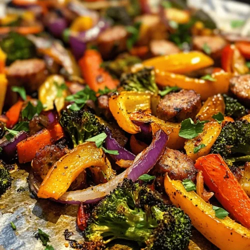 At the heart of the One-Pan Sausage & Veggie Festival is the Italian sausage. Known for its rich flavor and juicy texture, Italian sausage is a versatile ingredient that can elevate any dish. The flavor profile typically includes a blend of fennel, garlic, and other spices, making it a perfect pairing with roasted vegetables.