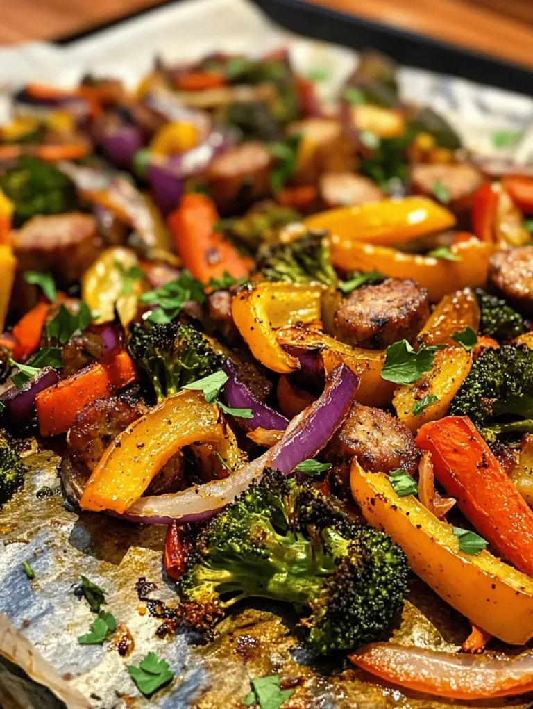 At the heart of the One-Pan Sausage & Veggie Festival is the Italian sausage. Known for its rich flavor and juicy texture, Italian sausage is a versatile ingredient that can elevate any dish. The flavor profile typically includes a blend of fennel, garlic, and other spices, making it a perfect pairing with roasted vegetables.