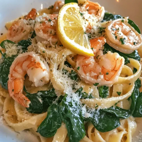 Delve into the refreshing world of seafood with our Zesty Lemon Garlic Shrimp Pasta. This delightful dish combines the succulent taste of shrimp with the bright, zingy flavors of lemon and garlic, creating a culinary experience that is both satisfying and invigorating. Perfect for a weeknight dinner or a special occasion, this recipe is not only quick to prepare but also packed with nutrients courtesy of fresh spinach and garlic. The marriage of flavors in this dish highlights the essence of Mediterranean cuisine, where fresh ingredients shine through.