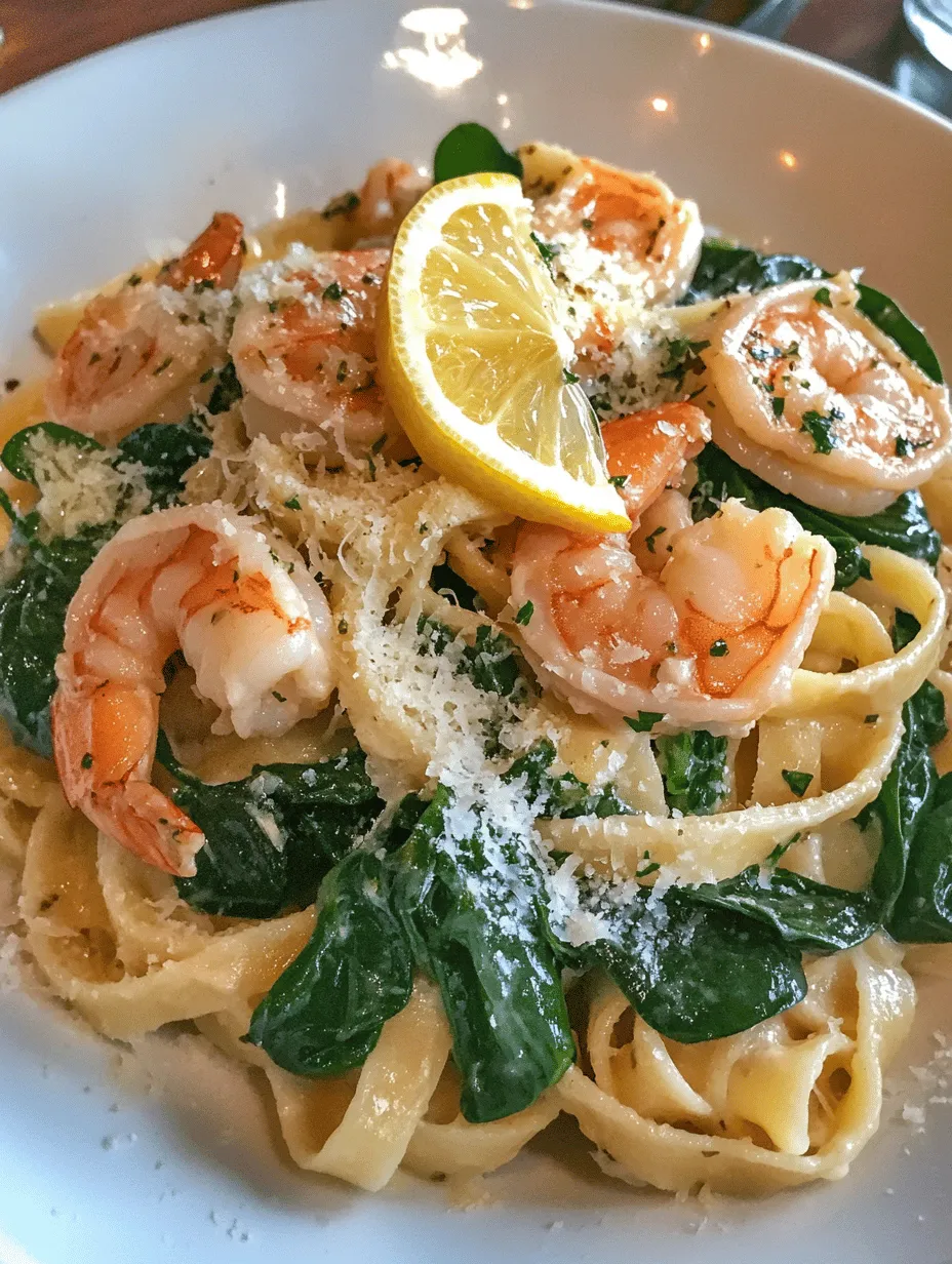 Delve into the refreshing world of seafood with our Zesty Lemon Garlic Shrimp Pasta. This delightful dish combines the succulent taste of shrimp with the bright, zingy flavors of lemon and garlic, creating a culinary experience that is both satisfying and invigorating. Perfect for a weeknight dinner or a special occasion, this recipe is not only quick to prepare but also packed with nutrients courtesy of fresh spinach and garlic. The marriage of flavors in this dish highlights the essence of Mediterranean cuisine, where fresh ingredients shine through.