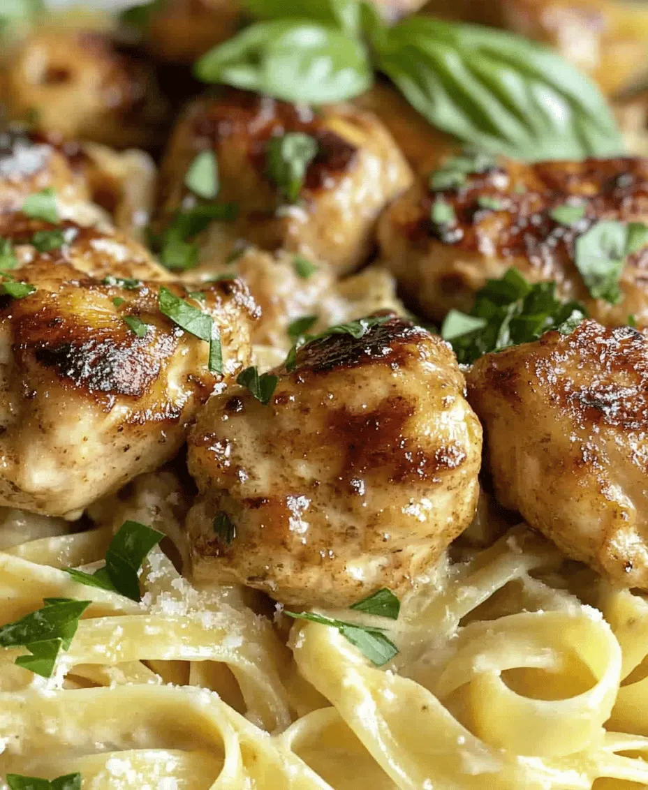 If you're in search of a meal that encapsulates comfort and deliciousness in every bite, look no further than Garlic Butter Chicken Bites paired with Savory Creamy Parmesan Pasta. This dish triumphs in both flavor and texture, merging the succulent tenderness of chicken with the rich, creamy goodness of pasta. Perfect for a weeknight dinner or a special occasion, it's a culinary delight that the whole family will love.