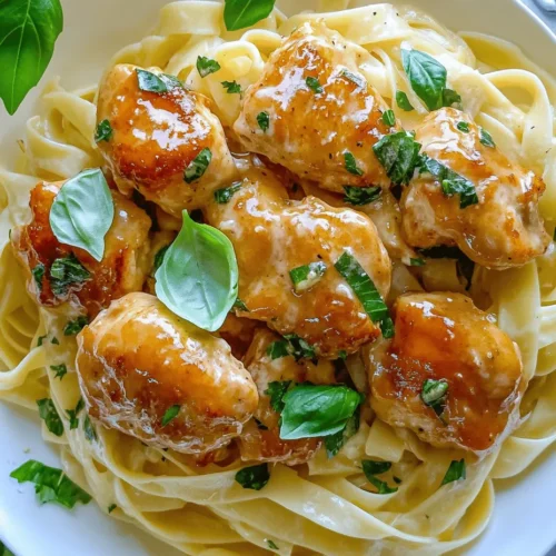 If you're in search of a meal that encapsulates comfort and deliciousness in every bite, look no further than Garlic Butter Chicken Bites paired with Savory Creamy Parmesan Pasta. This dish triumphs in both flavor and texture, merging the succulent tenderness of chicken with the rich, creamy goodness of pasta. Perfect for a weeknight dinner or a special occasion, it's a culinary delight that the whole family will love.