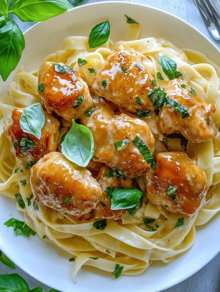 If you're in search of a meal that encapsulates comfort and deliciousness in every bite, look no further than Garlic Butter Chicken Bites paired with Savory Creamy Parmesan Pasta. This dish triumphs in both flavor and texture, merging the succulent tenderness of chicken with the rich, creamy goodness of pasta. Perfect for a weeknight dinner or a special occasion, it's a culinary delight that the whole family will love.