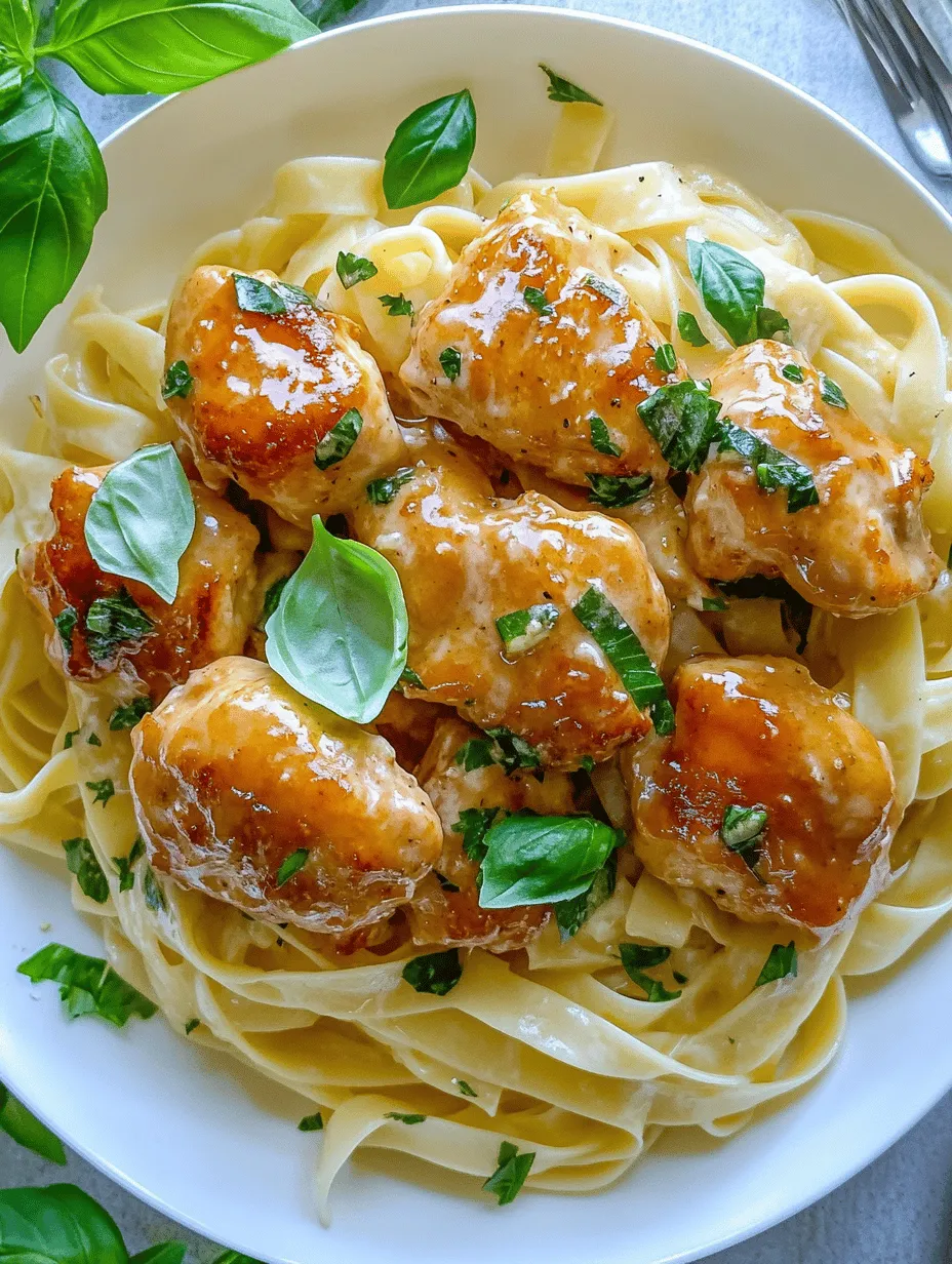 If you're in search of a meal that encapsulates comfort and deliciousness in every bite, look no further than Garlic Butter Chicken Bites paired with Savory Creamy Parmesan Pasta. This dish triumphs in both flavor and texture, merging the succulent tenderness of chicken with the rich, creamy goodness of pasta. Perfect for a weeknight dinner or a special occasion, it's a culinary delight that the whole family will love.