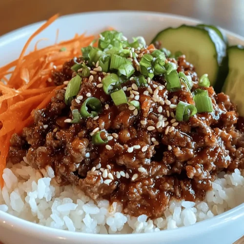 The K-Pop Beef Bowl is not just a dish; it’s a vibrant representation of the rich culinary landscape of Korea, intertwined with the global phenomenon of K-Pop culture. This delightful meal encapsulates the essence of quick, satisfying comfort food that resonates with busy individuals and families alike. Originating from the bustling streets of South Korea, the K-Pop Beef Bowl is an ideal solution for those who crave a delicious and hearty meal without spending hours in the kitchen.