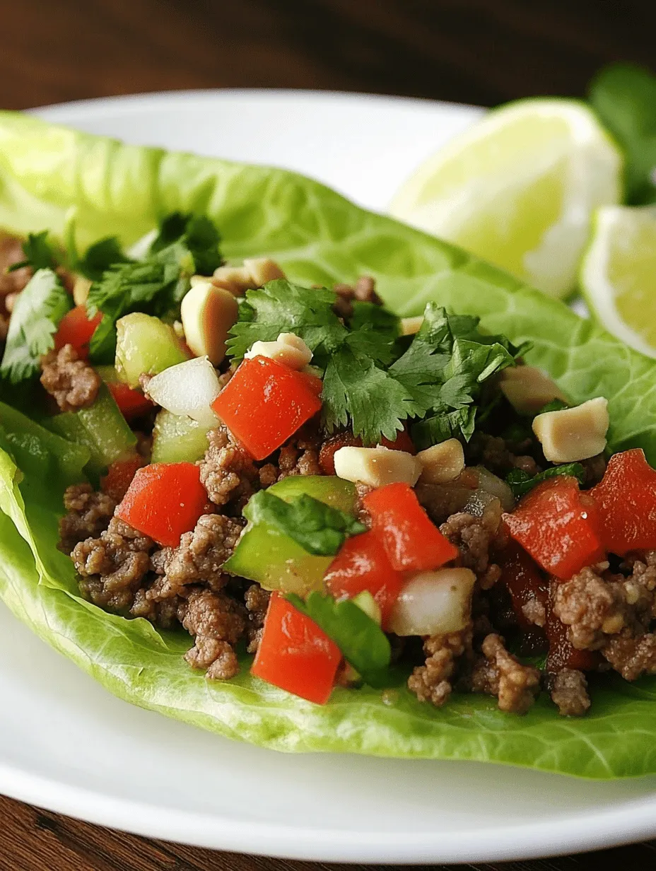 Asian-Style Ground Beef Lettuce Wraps are a delightful and healthy dish that brings a burst of flavor and texture to your table. These wraps are not only easy to prepare but also versatile, making them a perfect choice for weeknight dinners, casual gatherings, or even meal prep. This article delves into the intricacies of crafting these delicious wraps, from understanding the ingredients to mastering the cooking techniques. By the end, you will be equipped with everything you need to create a restaurant-quality dish in the comfort of your home.