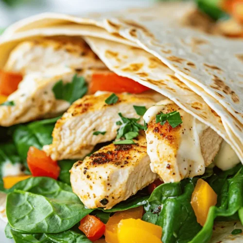 If you're seeking a comforting yet satisfying meal that combines rich flavors and easy preparation, look no further than Cheesy Garlic Chicken Wraps. This dish has gained popularity for its mouthwatering combination of cheesy goodness and savory garlic, making it a beloved favorite in households and restaurants alike. Each bite bursts with flavor, thanks to the harmonious blend of tender chicken, creamy cheeses, and aromatic spices.
