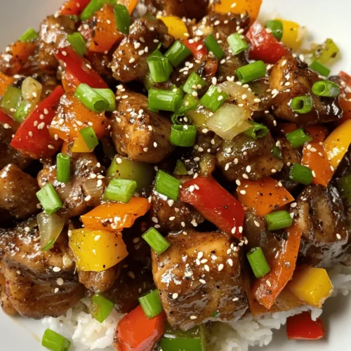 If you're looking to spice up your dinner routine, the Spicy Black Pepper Chicken Delight is an irresistible choice that promises to tantalize your taste buds. This dish is a perfect blend of succulent chicken thighs coated in a spicy black pepper sauce, enhanced with aromatic garlic and ginger, and paired with colorful vegetables. The heat from the black pepper combined with the savory undertones of soy and oyster sauces creates a robust flavor profile that is both comforting and exciting.