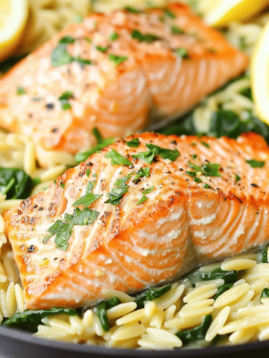 In today’s fast-paced world, the allure of one-skillet meals has never been stronger. They promise not only convenience but also a delightful burst of flavor and nutrition, making them an essential choice for both busy weeknights and cozy weekends. Among these culinary gems is the One Skillet Salmon with Lemon Orzo, a dish that encapsulates simplicity and elegance. With its vibrant flavors and wholesome ingredients, this recipe is not only a feast for the taste buds but also a nourishing option that fits perfectly into a balanced diet.