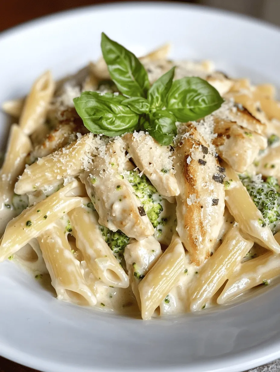 To create a truly satisfying Creamy Broccoli and Chicken Penne, the quality of your ingredients plays a crucial role. Here’s a closer look at the key components: