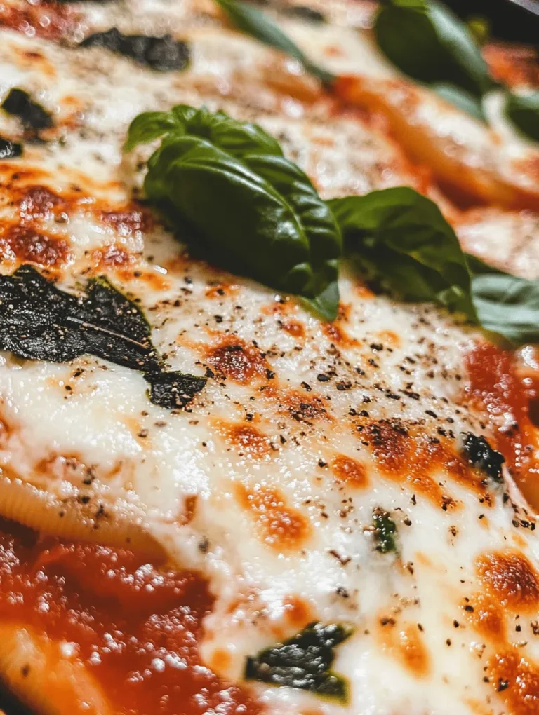 Explore the delightful world of Italian cuisine with our recipe for Stuffed Shell Wonders: Spinach & Ricotta Delight. This exquisite dish is a perfect representation of the rich culinary traditions of Italy, combining the comforting textures of pasta with a creamy, cheesy filling that is both nutritious and delicious. Large pasta shells, known as 'conchiglioni,' serve as the vessel for a luscious mixture of ricotta cheese and vibrant spinach, creating a harmony of flavors that is sure to please anyone at the dinner table.