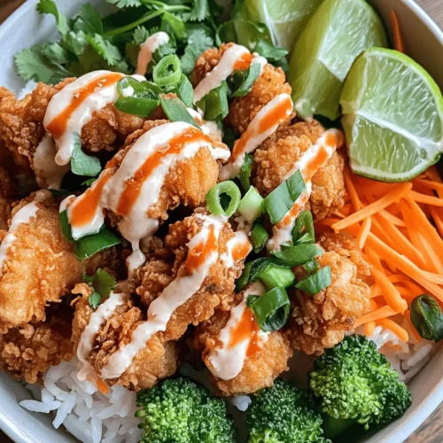 The Bang Bang Chicken Bowl has taken the culinary world by storm, emerging as a favorite for those seeking a delightful blend of flavors and textures in a single dish. This vibrant bowl is not only a feast for the eyes but also a satisfying meal that combines crispy chicken with a creamy, spicy sauce. Its appeal lies in the perfect harmony of savory, spicy, and fresh elements, making it a perfect choice for both weeknight dinners and gatherings with friends and family.