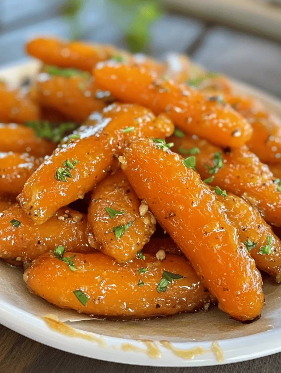 Welcome to the world of culinary delights with our Honey Garlic Butter Roasted Carrots! This recipe combines the natural sweetness of carrots with the rich flavors of honey and garlic, creating a side dish that is both simple and sophisticated. Perfectly roasted, these carrots become tender and caramelized, making them an ideal accompaniment for various meals, from holiday feasts to weeknight dinners.