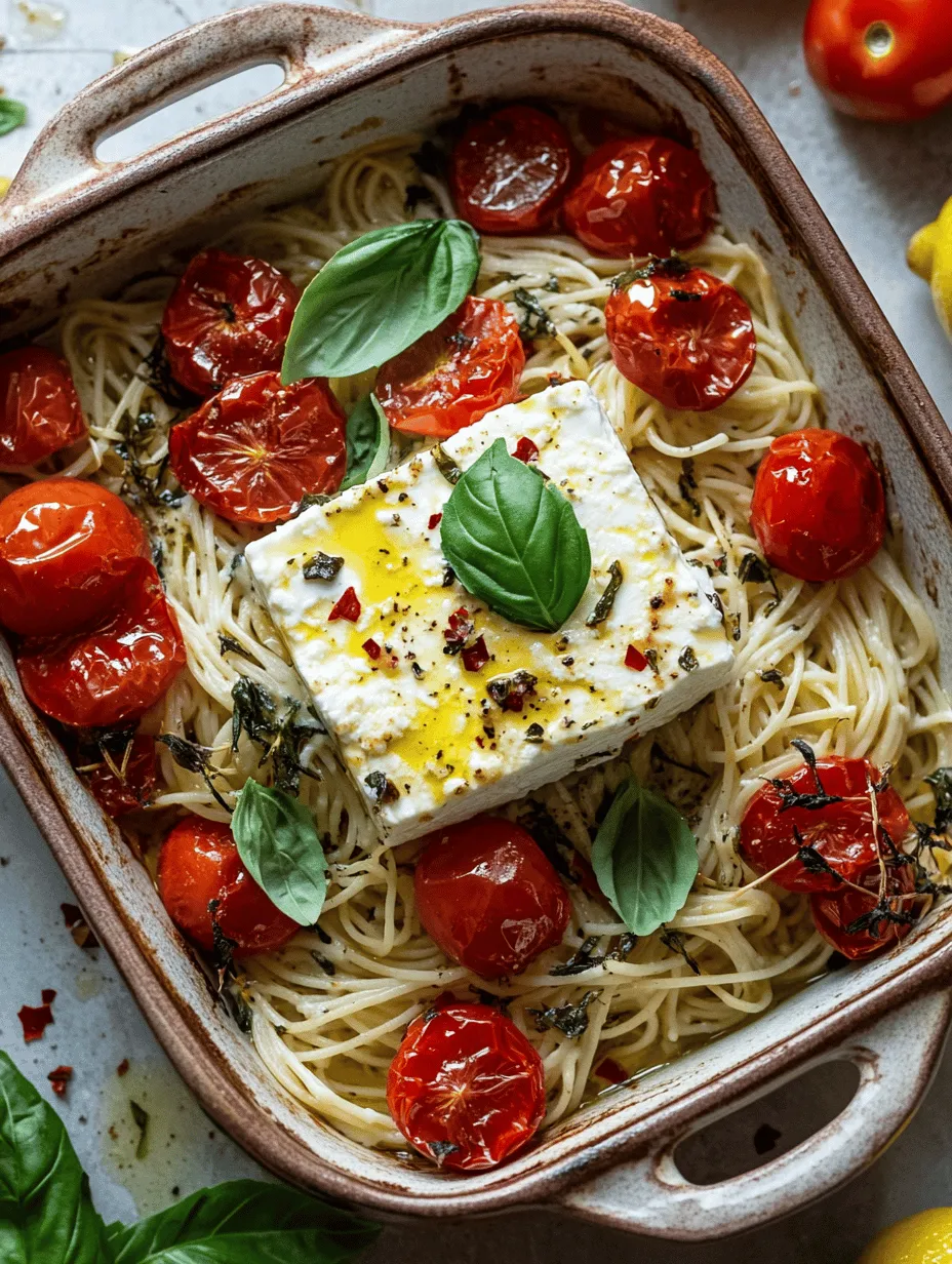 Feta Fiesta Pasta is more than just a meal; it’s an experience. The creamy feta melts into the pasta, creating a rich sauce that clings to each piece, while the roasted cherry tomatoes add a burst of sweetness and acidity. This dish is not just visually stunning but also incredibly easy to make, making it an ideal choice for both novice cooks and seasoned chefs. The combination of flavors and textures makes it a standout option for gatherings, where it can serve as a main course or a side dish.