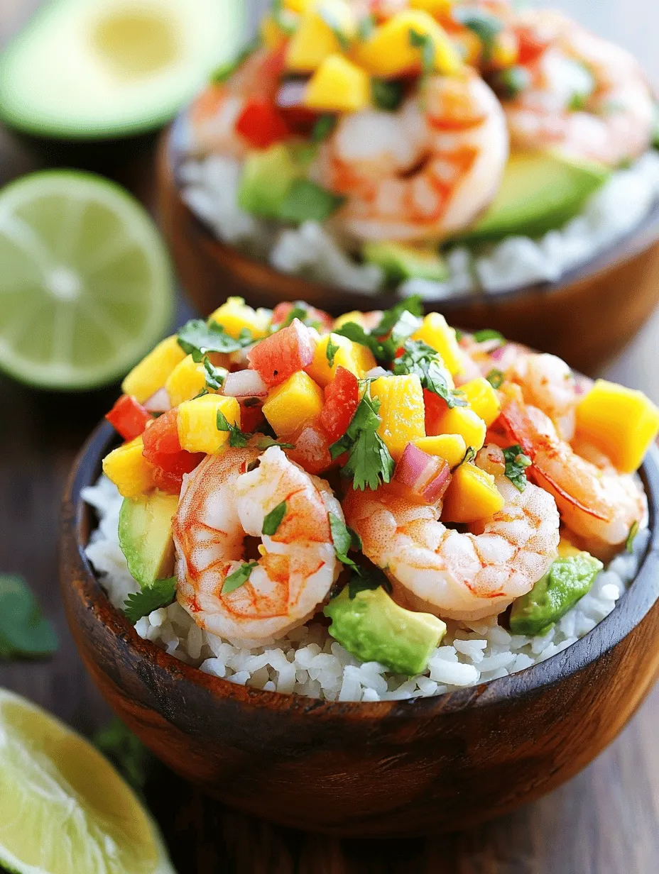 If you're looking for a meal that's both refreshing and satisfying, look no further than Shrimp and Avocado Bowls with Mango Salsa and Lime-Chili Sauce. This vibrant dish is a perfect harmony of flavors and textures, making it an ideal choice for a light meal or a quick weeknight dinner. The combination of succulent shrimp, creamy avocado, and zesty mango salsa comes together beautifully, creating a culinary experience that is as delightful to the palate as it is to the eyes.