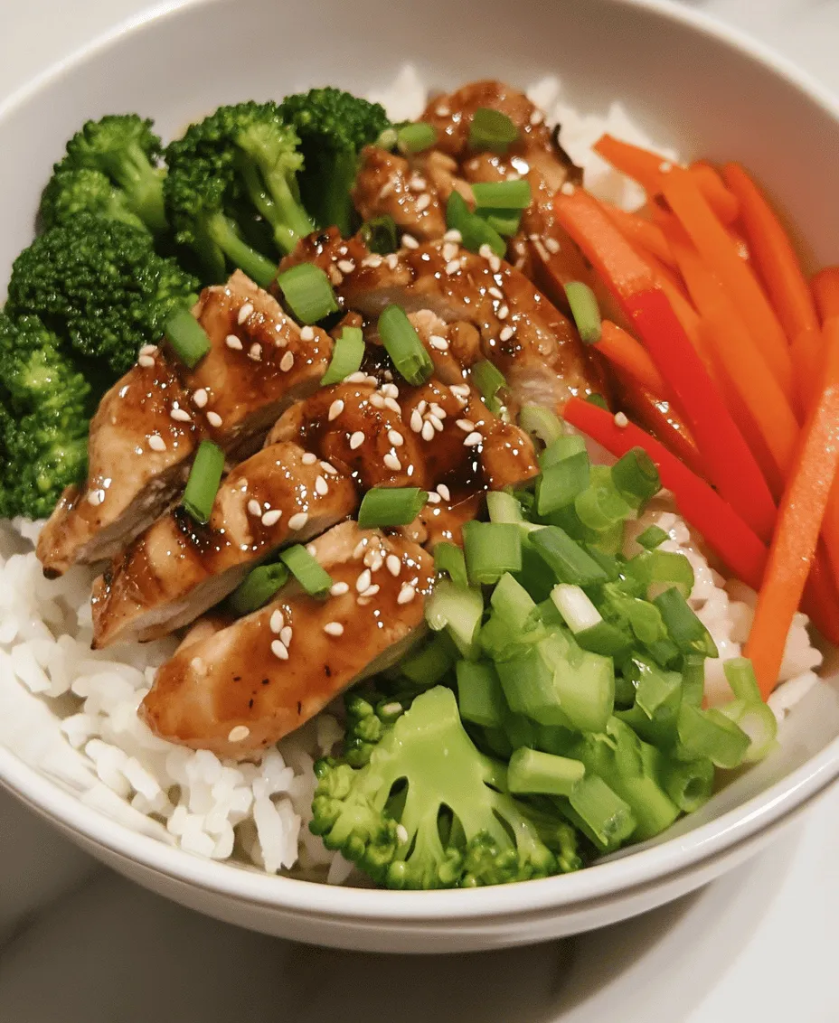The Teriyaki Chicken Rice Bowl is a delightful culinary creation that combines tender chicken, vibrant vegetables, and a rich, savory sauce, all served over a bed of fluffy rice. This dish has gained immense popularity not only for its mouthwatering flavors but also for its versatility and ease of preparation. With roots deeply embedded in Japanese cuisine, teriyaki has transcended cultural boundaries, becoming a beloved staple in kitchens around the world. Whether enjoyed at a bustling restaurant or crafted at home, the Teriyaki Chicken Rice Bowl is a meal that appeals to food enthusiasts of all ages.