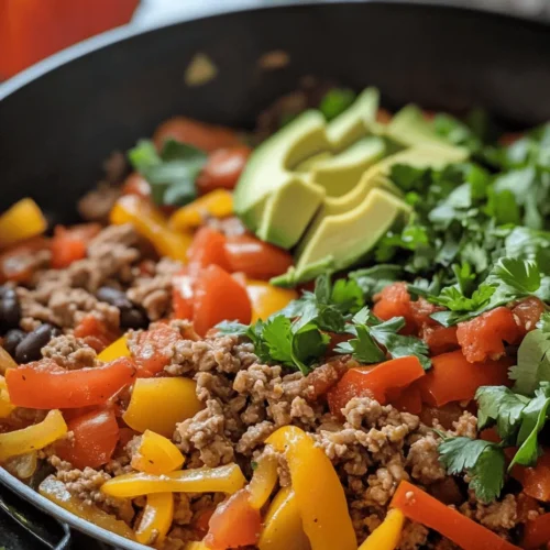 If you're on the lookout for a quick, healthy, and delicious meal option, look no further than Ground Turkey & Peppers Delight. This vibrant dish beautifully showcases the lean protein of ground turkey combined with the colorful crunch of bell peppers. Not only does this combination create a visually appealing plate, but it also delivers a punch of flavor that will tantalize your taste buds.