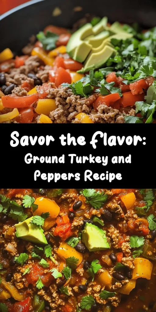Discover a delicious and healthy meal with this Ground Turkey & Peppers Delight! Packed with protein and flavor, this easy recipe combines ground turkey with colorful bell peppers, black beans, and aromatic spices for a satisfying dish. Ready in just 30 minutes, it's perfect for busy weeknights. Top with fresh cilantro and your favorite toppings like cheese or avocado for an extra touch. Enjoy this wholesome meal that the whole family will love!