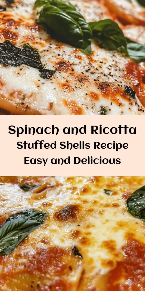 Indulge in these Stuffed Shell Wonders filled with a creamy spinach and ricotta mix! This delightful recipe combines large pasta shells with a rich ricotta blend, fresh spinach, and gooey mozzarella, all topped with marinara sauce and extra cheese. Bake to perfection and serve with a sprinkle of fresh basil for a gorgeous presentation. Perfect for family dinners or meal prep! Easy to make in just 50 minutes, and each bite is pure comfort. Enjoy!