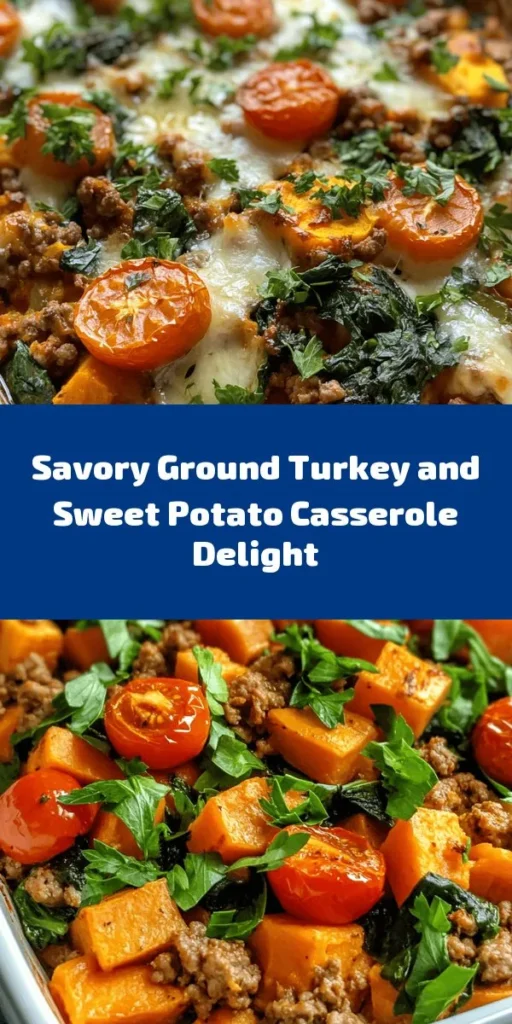 Looking for a hearty, healthy meal that's easy to make? Try this delicious Savory Ground Turkey Sweet Potato Casserole! Packed with nutritious ingredients like ground turkey, sweet potatoes, and spinach, this dish is perfect for family dinners. With a cheesy, golden topping and a blend of spices, it’s both satisfying and flavorful. Bake it up in just 55 minutes and enjoy a cozy meal that's sure to please everyone at the table!