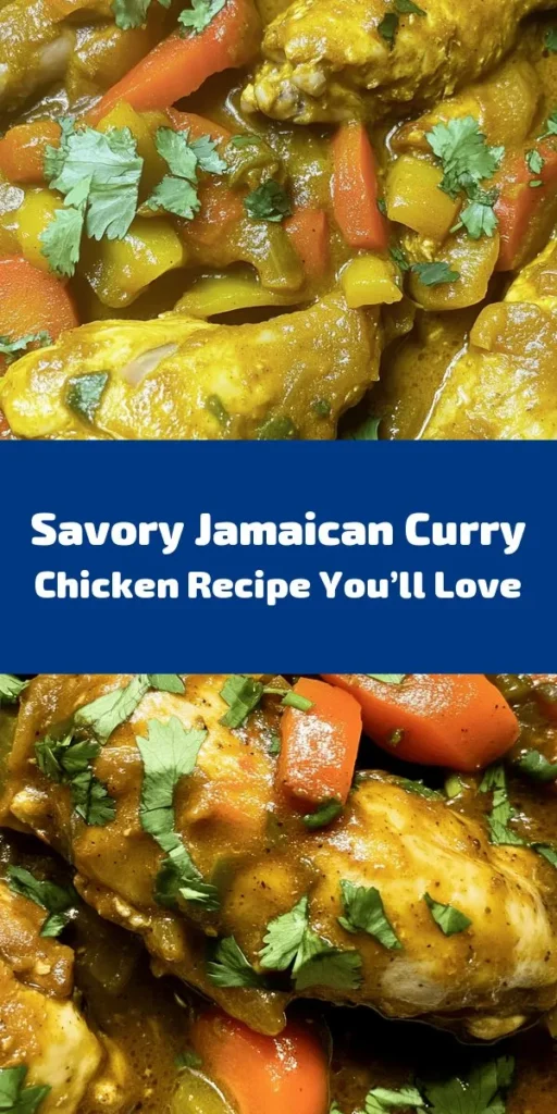 Discover the vibrant flavors of Jamaica with this authentic curry chicken recipe! Featuring tender chicken marinated in rich Jamaican curry spices, allspice, and fresh ingredients, this dish bursts with flavor. The addition of coconut milk and Scotch bonnet peppers adds a creamy heat that makes every bite unforgettable. Serve it hot with rice and peas for a complete meal. Perfect for gatherings or a cozy dinner, this recipe is a true taste of the Caribbean!