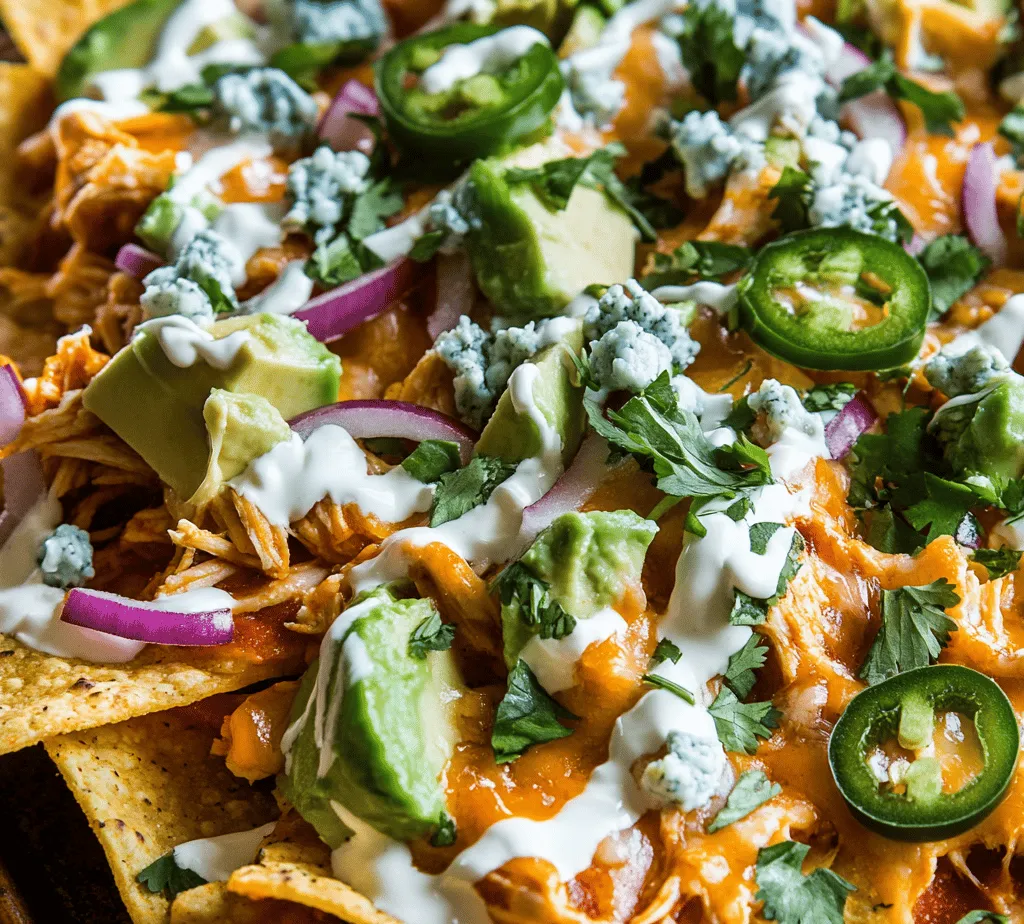 If you're in search of an appetizer that combines bold flavors with irresistible textures, look no further than Spicy Buffalo Chicken Nachos. This dish is a perfect harmony of tender, shredded chicken, zesty buffalo sauce, crispy tortilla chips, and a generous layer of melted cheese, making it an ideal choice for game days, parties, or cozy nights in. Whether you're cheering on your favorite team or simply indulging in a delicious snack, these nachos are guaranteed to be a hit.