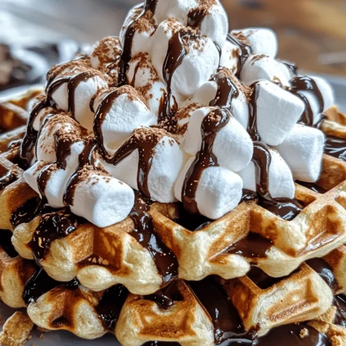 Indulging in a sweet breakfast treat is one of life's simple pleasures, and what better way to do it than with a delicious recipe for S’mores Waffles? This delightful twist combines the nostalgic flavors of classic s’mores—graham crackers, chocolate, and marshmallows—into fluffy, golden waffles that are perfect for any morning or brunch occasion. Imagine biting into a warm, crispy waffle, only to discover gooey chocolate and melted marshmallows hidden within. It’s a breakfast that feels like a camping trip treat but can be made right in your kitchen.