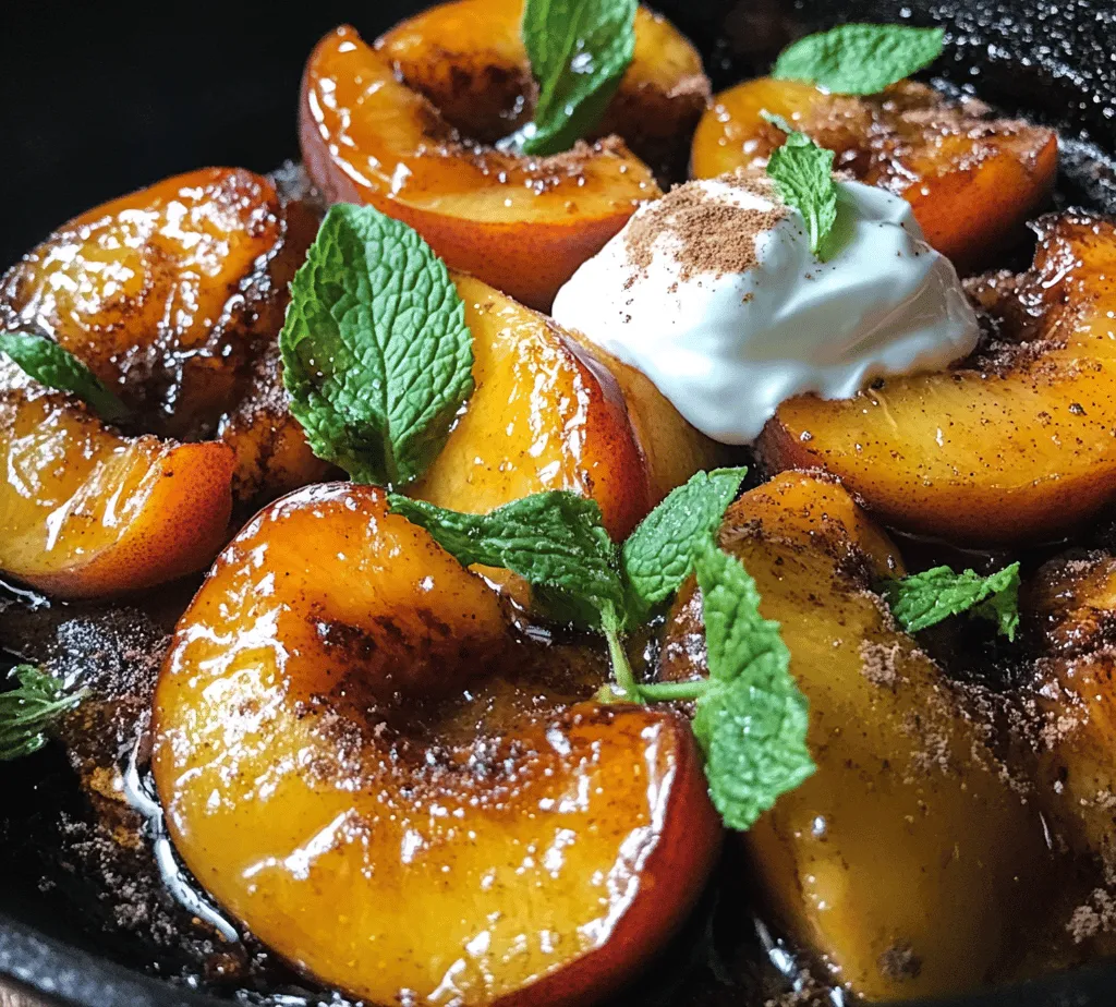 When preparing Sweet & Savory Pan-Fried Peaches, the choice of ingredients plays a significant role in the overall taste and presentation of the dish. Below is a detailed description of each component, highlighting their importance and selecting tips to ensure the best results.