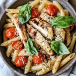 Bruschetta Chicken Pasta is a delightful dish that marries the rich flavors of traditional Italian bruschetta with the comforting goodness of pasta. Originating from Italy, bruschetta traditionally consists of grilled bread topped with a mixture of tomatoes, garlic, basil, and olive oil, making it a quintessential starter that captures the essence of fresh ingredients. As pasta is a staple in many households, combining these two culinary elements creates a dish that is both familiar and innovative.