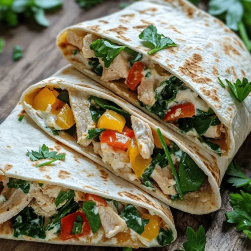 Wraps have become increasingly popular as a versatile meal option, perfect for those looking for a quick yet satisfying dish that can be enjoyed on the go or at the dinner table. Whether you're packing a lunch for work, preparing a meal for the family, or hosting friends for a casual get-together, wraps provide a canvas for endless creativity and flavor combinations. Among the myriad of wrap recipes available, Cheesy Garlic Chicken Wraps stand out for their creamy texture and robust flavor profile.