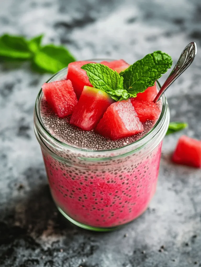 As the seasons change and the sun shines brighter, nothing embodies the essence of summer quite like a refreshing breakfast that celebrates the juicy sweetness of watermelon. The Refreshing Watermelon Chia Pudding Breakfast Jar is not only a feast for the eyes but also a nourishing start to your day. This vibrant dish combines the delightful flavors of watermelon with the nutritional powerhouse that is chia seeds, creating a breakfast option that is both delicious and satisfying.