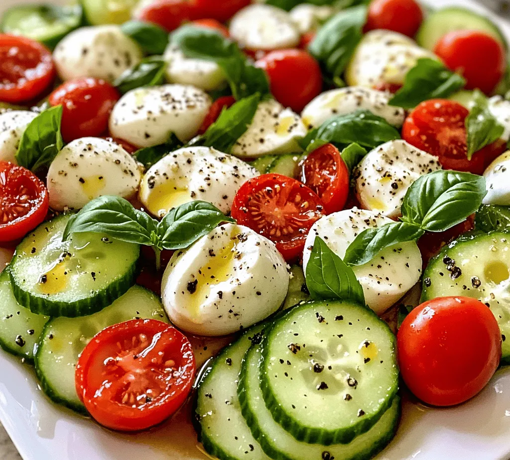 As the summer sun blazes overhead, nothing quite captures the essence of the season like a refreshing salad. When the temperatures rise, our cravings shift toward lighter, cooler dishes that not only satisfy our hunger but also nourish our bodies. This is where the Cucumber Caprese Salad comes into play—a vibrant medley of fresh ingredients that embodies the spirit of summer. Utilizing seasonal produce, this salad is a delightful combination of flavors and textures that make it a staple for outdoor gatherings, barbecues, or light lunches.