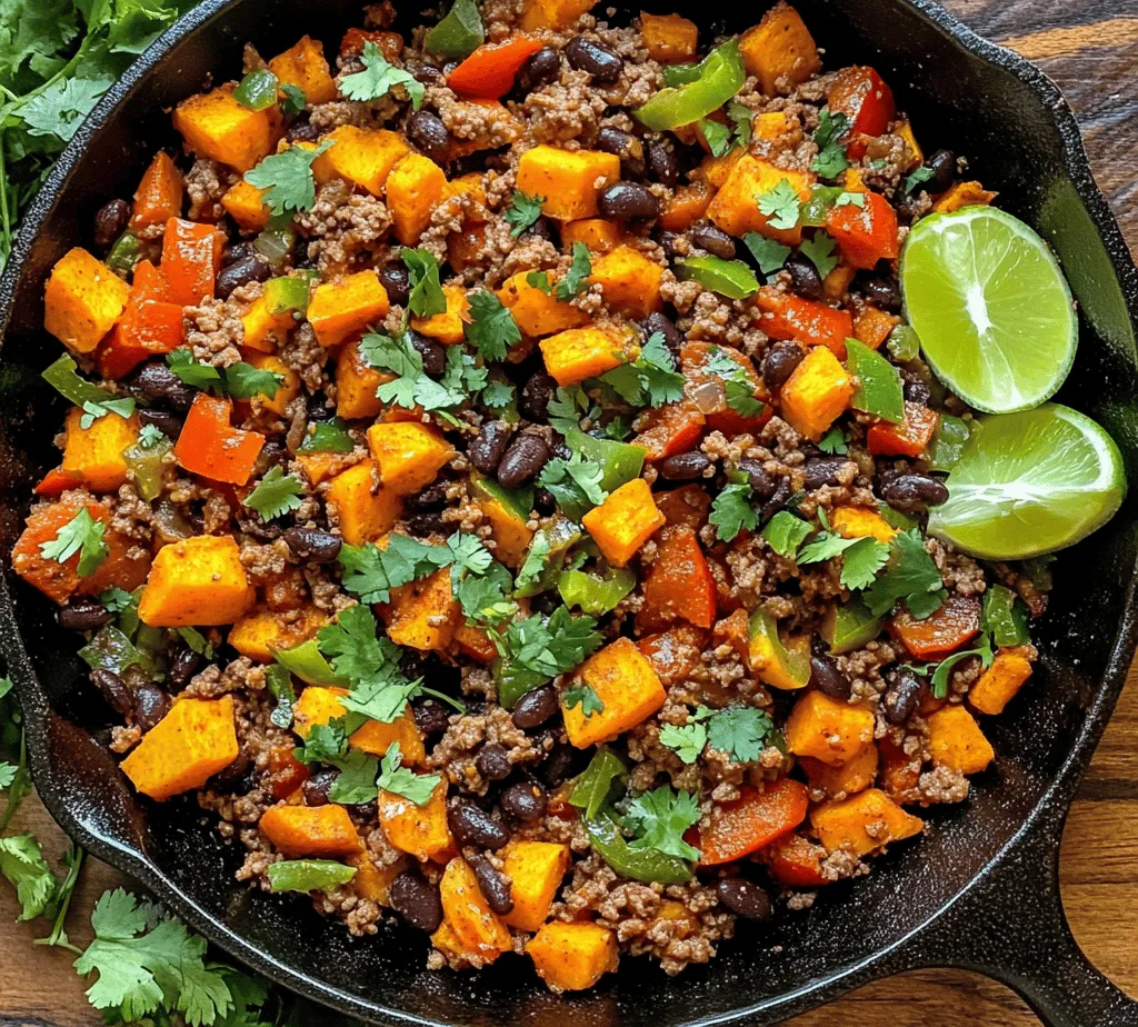 In today’s fast-paced world, home cooking is often sidelined due to time constraints. However, the Southwest Ground Beef and Sweet Potato Skillet offers a practical solution: a one-skillet meal that simplifies both preparation and cleanup. With minimal dishes required, this recipe allows you to focus more on the cooking and less on the mess, making it ideal for families and busy individuals. Plus, who wouldn’t love a meal that combines protein, vegetables, and carbohydrates in one deliciously seasoned dish?