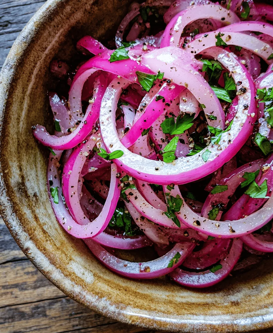 To create the perfect Zesty Sumac Onions, it is crucial to understand the roles and benefits of the key ingredients involved. Each component plays a significant part in the overall flavor profile and texture of the dish.