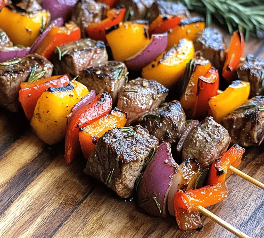 The tantalizing aroma of grilled meat combined with the fragrant notes of fresh rosemary and garlic makes Rosemary Garlic Steak Kebabs a standout dish for any gathering. Picture a summer evening, friends and family gathered around, the grill fired up, and the irresistible scent of marinated steak skewers wafting through the air. Not only are these kebabs visually appealing, but they are also bursting with flavor, thanks to a simple yet effective marinade.