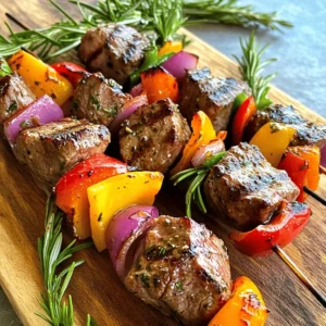 The tantalizing aroma of grilled meat combined with the fragrant notes of fresh rosemary and garlic makes Rosemary Garlic Steak Kebabs a standout dish for any gathering. Picture a summer evening, friends and family gathered around, the grill fired up, and the irresistible scent of marinated steak skewers wafting through the air. Not only are these kebabs visually appealing, but they are also bursting with flavor, thanks to a simple yet effective marinade.