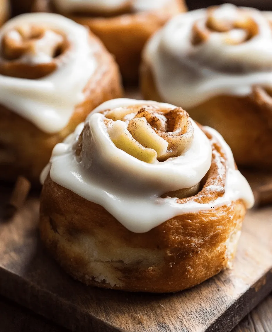There’s something undeniably comforting about homemade baked goods. The warm aromas that fill the kitchen, the anticipation of watching dough rise, and the satisfaction of creating something delicious from scratch are experiences that evoke fond memories and create new ones. Among the myriad of baked delights, cinnamon rolls hold a special place in many hearts, celebrated for their soft, fluffy texture and delightful sweetness. Today, we’re elevating this classic treat with our <strong>Irresistible Apple Cinnamon Rolls with Cream Cheese Frosting</strong>.” /></p>
</p>
<h3>Making the Apple Filling</h3>
</p>
<p>To create the perfect apple filling for your irresistible apple cinnamon rolls, selecting the right type of apples is crucial. Look for apples that are firm and slightly tart, which will provide a great contrast to the sweetness of the cinnamon and brown sugar. Varieties like Granny Smith, Honeycrisp, or Fuji work exceptionally well. These apples have a crisp texture and maintain their shape during baking, ensuring a delightful bite in every roll.</p>
</p>
<p>When preparing the apples, start by peeling them to remove the skin, which can be tough and distract from the overall texture. A vegetable peeler is ideal for this task. Next, core the apples to remove the seeds and the tough center. You can use an apple corer for this, or simply slice the apple in half and remove the core with a knife. Once cored and peeled, chop the apples into small, even pieces, roughly 1/2 inch in size. This uniformity ensures that the apples cook evenly and blend nicely with the other filling ingredients.</p>
</p>
<p>To create the filling, combine the chopped apples in a mixing bowl with brown sugar, ground cinnamon, and a hint of nutmeg if desired. The brown sugar adds a deep, caramel-like flavor that complements the tartness of the apples, while the cinnamon provides a warm, aromatic spice. Toss the ingredients together until the apples are well coated. This mixture should sit for a few minutes, allowing the apples to release some of their juices, which will enhance the flavor and moisture of your filling.</p>
</p>
<h3>Rolling Out and Shaping the Dough</h3>
</p>
<p>With your apple filling ready, it’s time to roll out your dough. Start by lightly flouring your work surface to prevent sticking. Using a rolling pin, gently roll the dough into a rectangular shape, aiming for about 1/4 inch thickness. An even thickness is essential; too thin and the rolls may tear, too thick and they won’t bake properly. If you find the dough is sticking, sprinkle a bit more flour as needed, but be careful not to incorporate too much, as this can affect the dough’s texture.</p>
</p>
<p>Once you have your dough rolled out, it’s time to add the filling. Spread the apple filling evenly over the entire surface of the dough, leaving a small border around the edges. This ensures that the filling doesn’t spill out when you roll it up. After the filling is in place, start at one end of the rectangle and carefully roll the dough away from you into a tight log. Take your time with this step; a tight roll helps the rolls maintain their shape during baking. Once rolled, pinch the seams to seal them and ensure the filling stays inside.</p>
</p>
<p>Next, use a sharp knife or dental floss to slice the log into equal portions, about 1 to 1.5 inches thick. This will yield beautifully shaped rolls that will rise and expand during baking. Place the cut rolls in a greased baking dish or on a parchment-lined baking sheet, allowing some space between each one for expansion.</p>
</p>
<h3>The Second Rise and Baking Process</h3>
</p>
<p>The second rise is a critical step in achieving fluffy, light apple cinnamon rolls. Once the rolls are shaped and placed in the baking dish, cover them loosely with a clean kitchen towel or plastic wrap. Let them rise in a warm, draft-free area for about 30 to 45 minutes, until they have noticeably puffed up. This process allows the yeast to work its magic, creating air bubbles that will give the rolls their airy texture.</p>
</p>
<p>While the rolls are rising, preheat your oven to 375°F (190°C). The baking time will vary depending on your oven and the size of the rolls, but generally, they should take about 20 to 25 minutes to bake. Keep an eye on them as they near the end of the baking time. You want to achieve a perfect golden-brown finish. To test for doneness, lightly tap the top of a roll; it should sound hollow. Additionally, the internal temperature should reach around 190°F (88°C) when measured with an instant-read thermometer.</p>
</p>
<p>For an added layer of flavor and a beautiful finish, consider brushing the rolls with melted butter right after they come out of the oven. This will not only enhance the taste but also give them a lovely sheen.</p>
</p>
<h3>Crafting the Cream Cheese Frosting</h3>
</p>
<p>Now that your apple cinnamon rolls are out of the oven and cooling slightly, it’s time to prepare the cream cheese frosting. This creamy topping is what takes these rolls from delicious to extraordinary. Start by gathering your ingredients: cream cheese, unsalted butter, powdered sugar, vanilla extract, and a pinch of salt.</p>
</p>
<p>In a medium mixing bowl, beat the softened cream cheese and butter together using an electric mixer until smooth and creamy. This step is crucial for achieving a lump-free frosting. Gradually add in the powdered sugar, one cup at a time, mixing on low speed until incorporated to avoid a sugar cloud. Once combined, add the vanilla extract and a pinch of salt. Beat the mixture until light and fluffy. If the frosting is too thick, you can add a tablespoon of milk or cream to reach your desired consistency.</p>
</p>
<p>The cream cheese frosting should be smooth and spreadable, perfectly complementing the warm apple cinnamon rolls. The tanginess of the cream cheese balances the sweetness of the rolls, creating a delightful harmony of flavors.</p>
</p>
<h3>Frosting the Rolls and Final Presentation</h3>
</p>
<p>For the ultimate melt-in-your-mouth experience, frost the apple cinnamon rolls while they are still warm. This allows the frosting to slightly melt into the rolls, creating a luscious coating. Use a spatula or a butter knife to generously spread the cream cheese frosting over the top of each roll. Don’t be shy—this is the best part!</p>
</p>
<p>For a stunning presentation, consider adding a sprinkle of cinnamon or chopped nuts on top of the frosted rolls. You might also drizzle a little extra frosting on the plate for a beautiful touch. If you have fresh apple slices or a dusting of powdered sugar, these can also elevate the visual appeal.</p>
</p>
<h3>Serving Suggestions and Pairings</h3>
</p>
<p>When it comes to serving your irresistible apple cinnamon rolls, the options are endless. Enjoy them warm right out of the oven, or allow them to cool slightly for a gooey treat. They pair wonderfully with a hot cup of coffee or tea, making them the perfect breakfast or brunch option. For a more indulgent experience, serve them with a scoop of vanilla ice cream or a dollop of whipped cream on the side.</p>
</p>
<p>If you’re looking to elevate your serving experience, consider adding fresh fruit, such as slices of apple or berries, on the plate to complement the flavors of the rolls. You can also serve them alongside a simple fruit salad or yogurt for a balanced meal. These rolls are perfect for gatherings, holiday brunches, or a cozy family breakfast, bringing warmth and joy to any occasion.</p>
</p>
<h3>Conclusion</h3>
</p>
<p>Making and savoring Irresistible Apple Cinnamon Rolls with Cream Cheese Frosting is not just about following a recipe; it’s about creating an experience filled with warmth, comfort, and delightful flavors. The joy of baking these rolls at home can bring happiness to your family and friends, making any gathering a little bit more special. With the right ingredients and techniques, anyone can master this recipe. So gather your loved ones, roll up your sleeves, and indulge in the delicious aroma and taste of freshly baked apple cinnamon rolls. Happy baking!</p>
<div id=