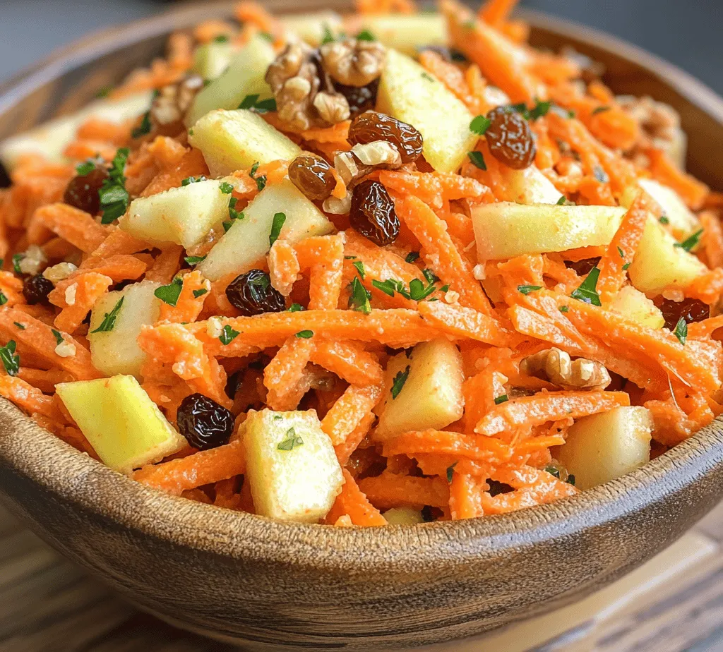 Are you looking for a vibrant, nutritious dish that can bring a burst of flavor and color to your table? Look no further than the delightful Crunchy Carrot Apple Delight. This refreshing salad not only tantalizes the taste buds with its perfect balance of sweetness, tartness, and crunch, but it also offers numerous health benefits thanks to its wholesome ingredients. Imagine a medley of crisp carrots and juicy apples, all coming together in a harmonious blend that is as visually appealing as it is delicious.