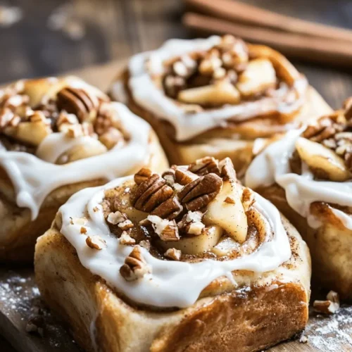 Cinnamon rolls have long held a special place in the hearts of home bakers and dessert lovers alike. Their delightful aroma wafting through the kitchen conjures memories of warm family gatherings, lazy Sunday mornings, and the comforting embrace of home. These sweet rolls are more than just a treat; they embody a sense of nostalgia, warmth, and indulgence. Today, we are excited to introduce you to a variation that elevates this classic to a whole new level: Irresistible Apple Cinnamon Rolls with Cream Cheese Frosting.