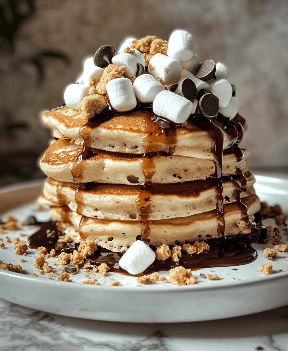When it comes to comfort food, S’mores hold a special place in our hearts, conjuring up memories of cozy campfires, laughter, and late-night snacks. The classic combination of graham crackers, gooey marshmallows, and rich chocolate creates an irresistible treat that evokes nostalgia and warmth. Now, imagine taking that beloved campfire delight and transforming it into a breakfast masterpiece. Welcome to the world of S’mores Pancakes—a delightful twist that merges the traditional flavors of S’mores with the beloved pancake breakfast staple.