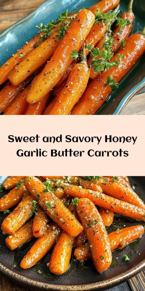 Discover the delight of Honey Garlic Butter Roasted Carrots! This quick and easy recipe features baby carrots tossed in a rich blend of melted butter, honey, garlic, and thyme. Roasting them brings out their natural sweetness, making them a perfect side dish. In just 35 minutes, you can enjoy tender, caramelized carrots that are sure to impress. Don't forget to garnish with fresh parsley for a vibrant finish! Ideal for family dinners or gatherings.