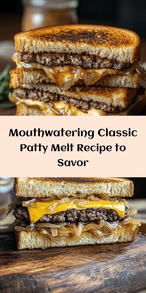 Indulge in the ultimate comfort food with this classic patty melt recipe! Juicy beef patties, caramelized onions, and melted Swiss cheese, all nestled between buttery rye bread, make for a mouthwatering meal. Perfect for a cozy dinner or a satisfying lunch, these patty melts are easy to prepare in under an hour. Add a touch of Dijon mustard or Thousand Island dressing for extra flavor. Serve with pickles or fries for a complete feast!