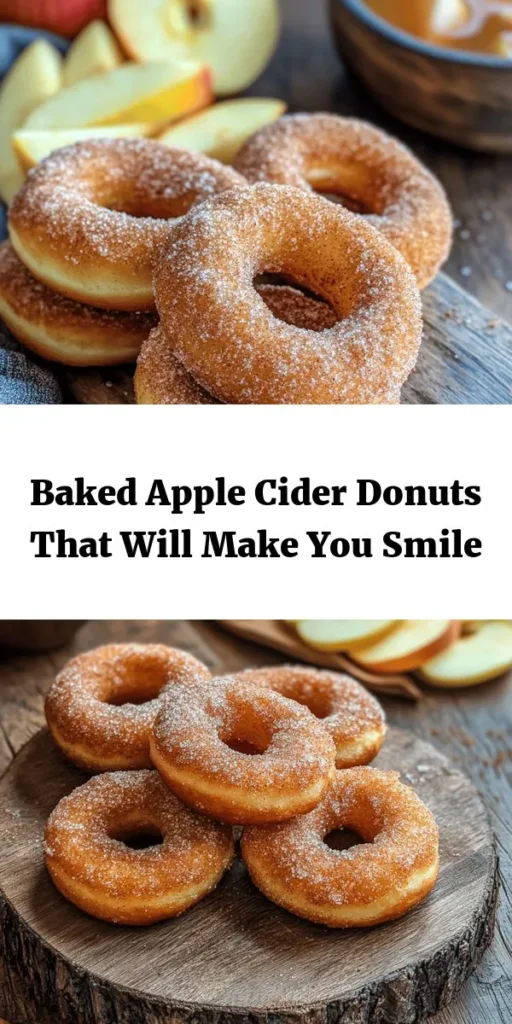 Indulge in the cozy flavors of fall with these irresistible baked apple cider donuts! Made with real apple cider and warm spices, these treats are wonderfully light and fluffy, perfect for brunch or a sweet snack. Quick to prepare, just boil the cider, mix the batter, and bake. In under 40 minutes, you’ll have a dozen delicious donuts coated in cinnamon-sugar. Perfect for sharing or enjoying all by yourself! Get your donut pan ready and dive into this delightful recipe!