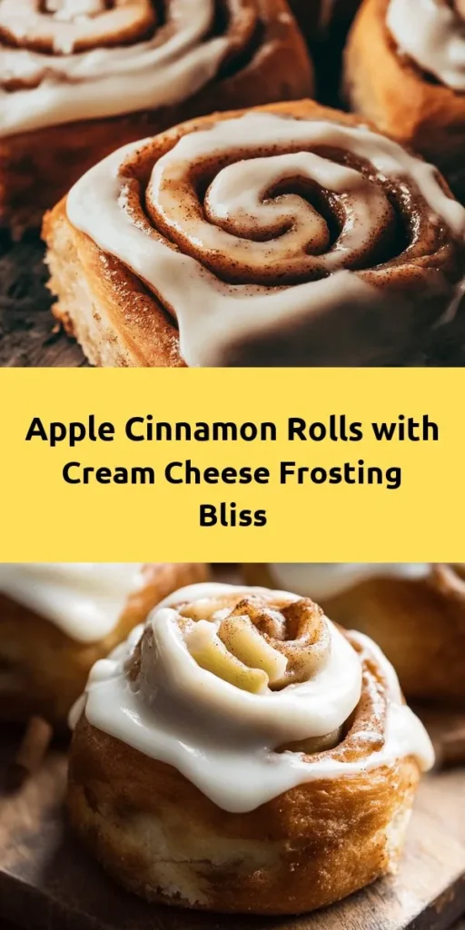 Indulge in the warm, comforting flavors of homemade Apple Cinnamon Rolls with Cream Cheese Frosting! Perfect for brunch or a cozy treat, these rolls are made with a soft, buttery dough filled with tart Granny Smith apples, brown sugar, and cinnamon. Topped with a creamy, dreamy frosting, they're a delicious way to start your day. Soft, sweet, and oh-so-irresistible, these rolls will quickly become a family favorite. Try them today!